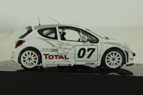 Peugeot 207 S2000 #007 Presentation version 2007, white, RAM278, IXO 1:43