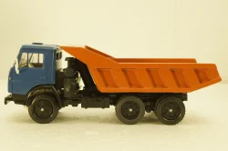 Камаз-5511, самосвал, синий/оранжевый, Арек  1:43