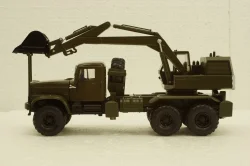 Краз-255Б1 ЭОВ-4421, Экскаватор хаки, Н739, Наш Автопром 1:43