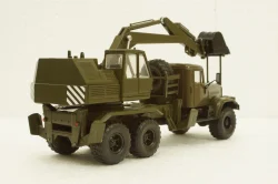 Краз-255Б1 ЭОВ-4421, Экскаватор хаки, Н739, Наш Автопром 1:43