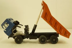 Камаз-5511, самосвал, синий/оранжевый, Арек  1:43