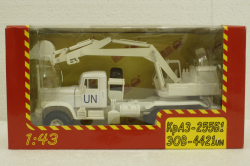 Краз-255Б ЭОВ-4421 ООН, Экскаватор белый, Н738, Наш Автопром 1:43