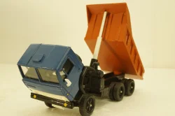 Камаз-5511, самосвал, синий/оранжевый, Арек  1:43