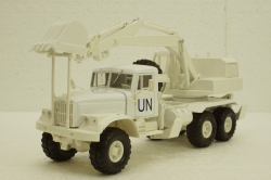 Краз-255Б ЭОВ-4421 ООН, Экскаватор белый, Н738, Наш Автопром 1:43