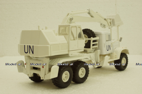 Краз-255Б ЭОВ-4421 ООН, Экскаватор белый, Н738, Наш Автопром 1:43