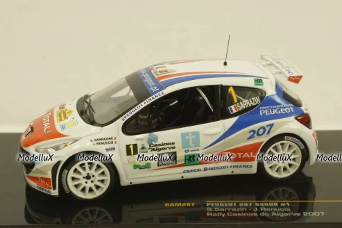 Peugeot 207 S2000 #1 Rally Casinos do Algarve, 2007, RAM287, IXO 1:43