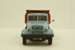 Краз-222Б самосвал, 1963г, голубой/оранжевый, Н770, Наш Автопром 1:43