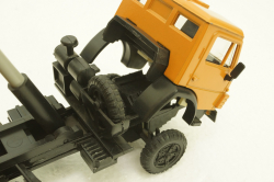 Камаз-5511, самосвал, горизонтальные ребра, оранжевый, Элекон  1:43