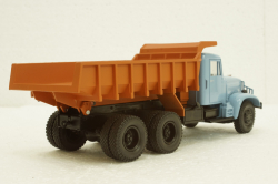Краз-222Б самосвал, 1963г, голубой/оранжевый, Н770, Наш Автопром 1:43