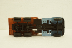 Краз-222Б самосвал, 1963г, голубой/оранжевый, Н770, Наш Автопром 1:43