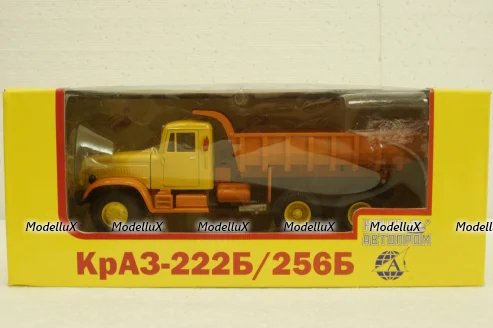 Краз-222Б самосвал, выствочный, желтый/оранжевый, Н767, Наш Автопром 1:43