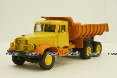 Краз-222Б самосвал, выствочный, желтый/оранжевый, Н767, Наш Автопром 1:43