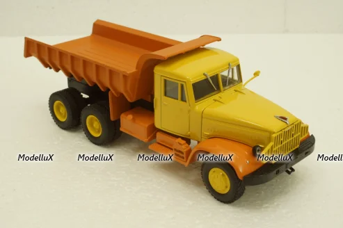 Краз-222Б самосвал, выствочный, желтый/оранжевый, Н767, Наш Автопром 1:43