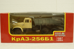Краз-256Б1 самосвал 1987г, бежевый/серый, Н773, Наш Автопром 1:43