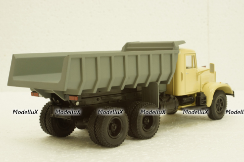 Краз-256Б1 самосвал 1987г, Хаки/зеленый, Н773, Наш Автопром 1:43