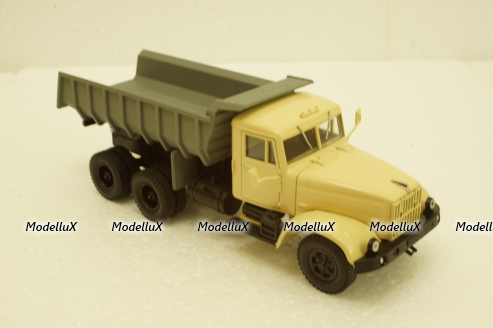 Краз-256Б1 самосвал 1987г, Хаки/зеленый, Н773, Наш Автопром 1:43