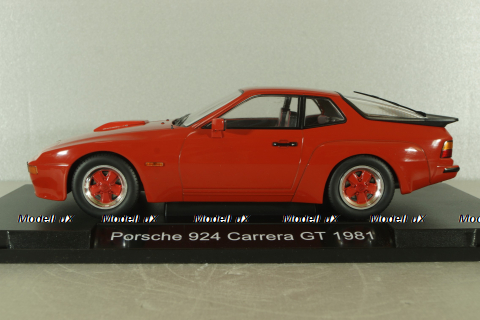 Porsche 924 Carrera GT 1981, red with red wheels, MCG18302, MCG 1:18