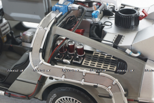 Delorean DMC 12 Time Machine with Mr. Fusion, Back To The Future, BCJ97, Hot Wheels Elite 1:18 