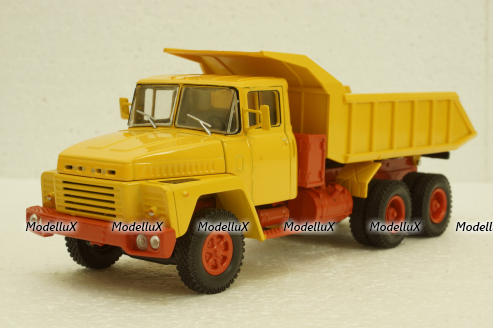 Краз-251 самосвал, 1979г, желтый, Н782, Наш Автопром 1:43