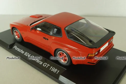 Porsche 924 Carrera GT 1981, red with red wheels, MCG18302, MCG 1:18