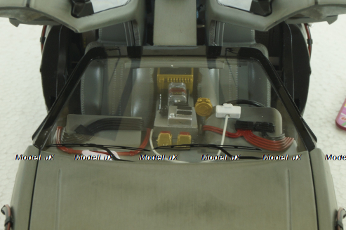 Delorean DMC 12 Time Machine with Mr. Fusion, Back To The Future, BCJ97, Hot Wheels Elite 1:18 