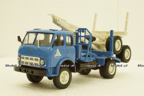Маз-509А лесовоз 1973 синий, Н714, Наш Автопром 1:43