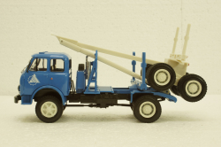 Маз-509А лесовоз 1973 синий, Н714, Наш Автопром 1:43