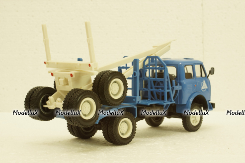 Маз-509А лесовоз 1973 синий, Н714, Наш Автопром 1:43
