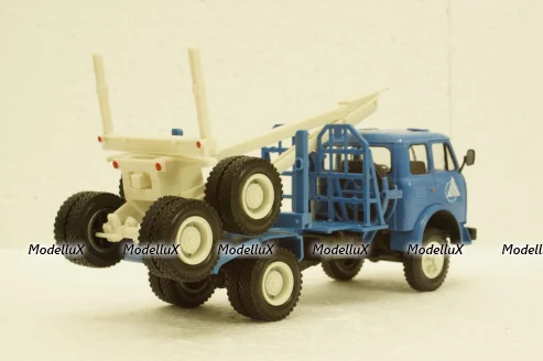 Маз-509А лесовоз 1973 синий, Н714, Наш Автопром 1:43