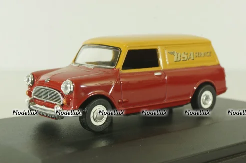 Austin Mini Van BSA (Mini Cooper) 1974,  red/orange, MV033, Oxford 1:43