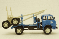 Маз-509А лесовоз 1973 синий, Н714, Наш Автопром 1:43
