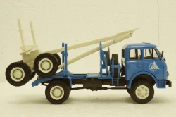 Маз-509А лесовоз 1973 синий, Н714, Наш Автопром 1:43