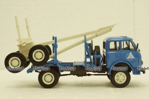 Маз-509А лесовоз 1973 синий, Н714, Наш Автопром 1:43