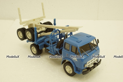 Маз-509А лесовоз 1973 синий, Н714, Наш Автопром 1:43