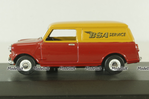 Austin Mini Van BSA (Mini Cooper) 1974,  red/orange, MV033, Oxford 1:43