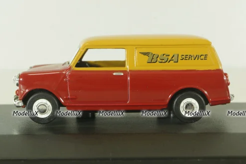Austin Mini Van BSA (Mini Cooper) 1974,  red/orange, MV033, Oxford 1:43