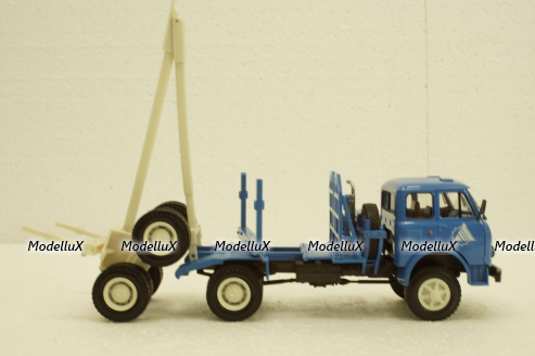 Маз-509А лесовоз 1973 синий, Н714, Наш Автопром 1:43