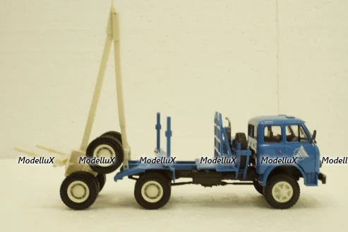 Маз-509А лесовоз 1973 синий, Н714, Наш Автопром 1:43