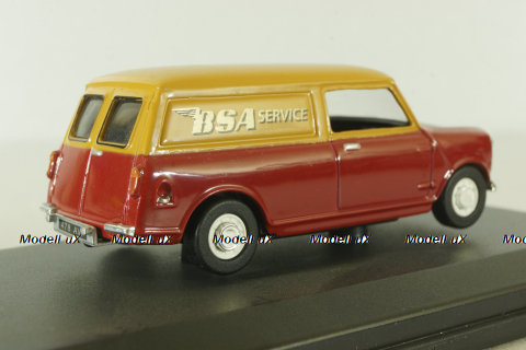 Austin Mini Van BSA (Mini Cooper) 1974,  red/orange, MV033, Oxford 1:43