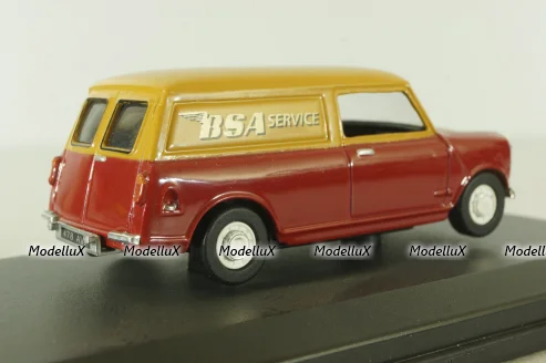 Austin Mini Van BSA (Mini Cooper) 1974,  red/orange, MV033, Oxford 1:43