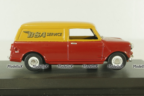 Austin Mini Van BSA (Mini Cooper) 1974,  red/orange, MV033, Oxford 1:43