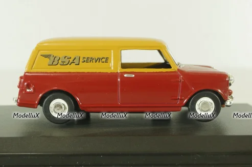 Austin Mini Van BSA (Mini Cooper) 1974,  red/orange, MV033, Oxford 1:43