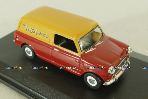 Austin Mini Van BSA (Mini Cooper) 1974,  red/orange, MV033, Oxford 1:43