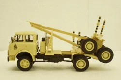 Маз-509А лесовоз 1984 бежевый, Н715, Наш Автопром 1:43