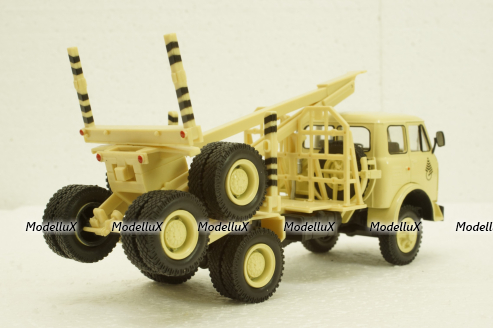 Маз-509А лесовоз 1984 бежевый, Н715, Наш Автопром 1:43