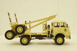 Маз-509А лесовоз 1984 бежевый, Н715, Наш Автопром 1:43