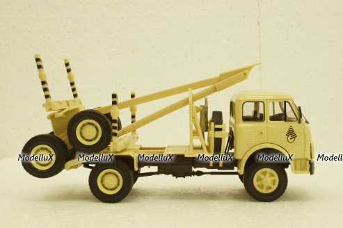 Маз-509А лесовоз 1984 бежевый, Н715, Наш Автопром 1:43