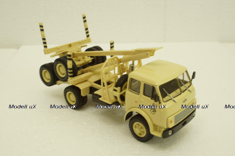 Маз-509А лесовоз 1984 бежевый, Н715, Наш Автопром 1:43