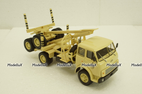 Маз-509А лесовоз 1984 бежевый, Н715, Наш Автопром 1:43