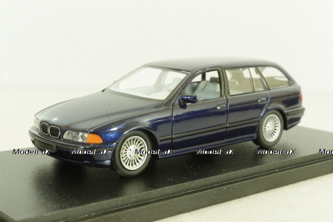 BMW 520i Touring (E39) 1995, dark blue, Schuco 1:43